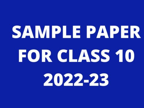 sample paper for class 10 2022-23