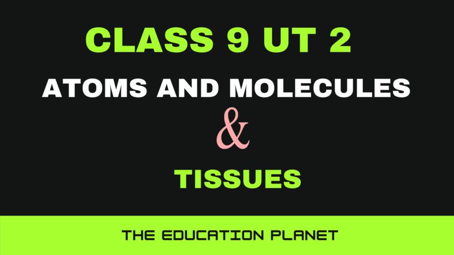 Atoms and Molecules class 9