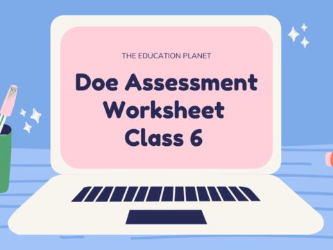 Doe Assessment Worksheet Class 6 in English