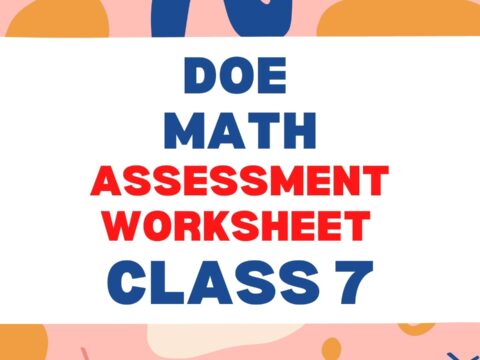 Class 7 Math DOE Assessment Worksheet 1 MCQ