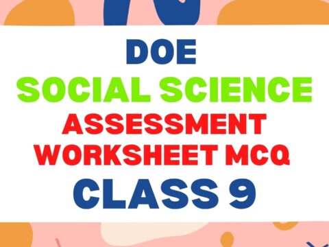 Class 9 Social Science DoE Assessment Worksheet MCQ Online Test