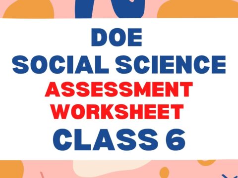 DOE Social Science Assessment Worksheet 1 Class 6 Online Test