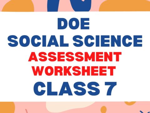 DOE Social Science Assessment Worksheet 1 Class 7 Online Test