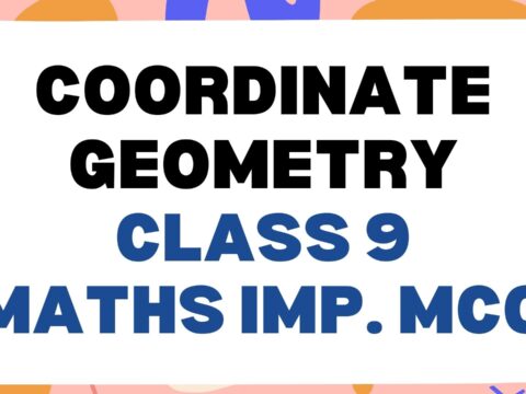 Coordinate Geometry Class 9 Math Important MCQ