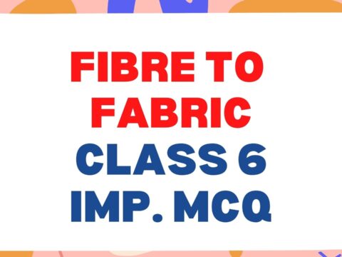 Fibre to Fabric Class 6 Science Important MCQ