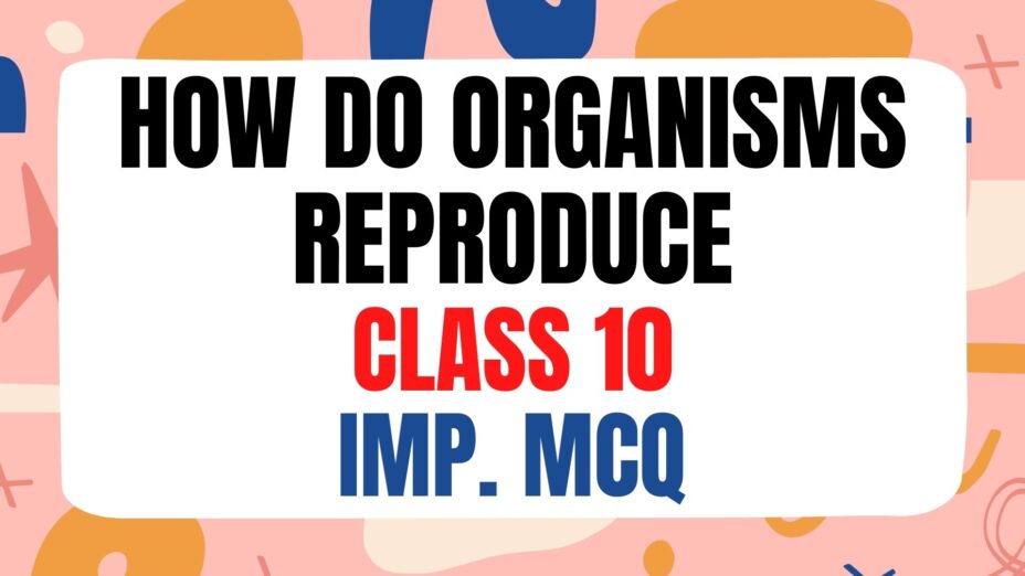 How do Organisms reproduce class 10 MCQ with answers