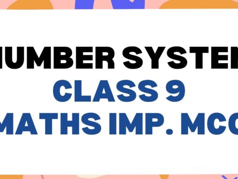 Number Systemmcq questions for class 9 maths number system