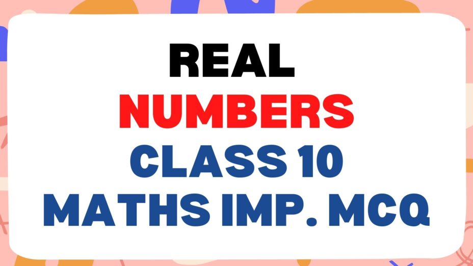 Real Numbers Class 10 Math Important MCQ