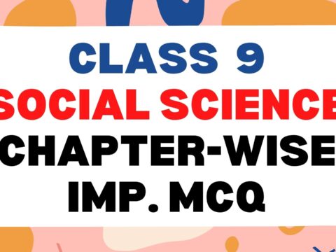 class 9 Social Science important MCQ with answers