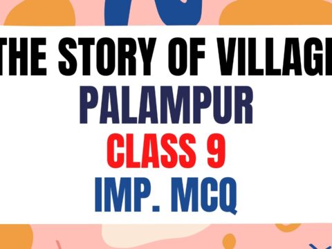 The Story Of Village Palampur Class 9 geography Important MCQ