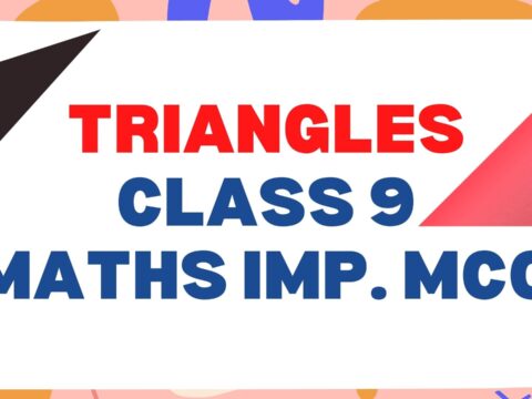 triangles Class 9 Math Important MCQ