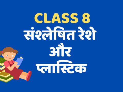 संश्लेषित रेशे और प्लास्टिक Class 8 Extra mcq