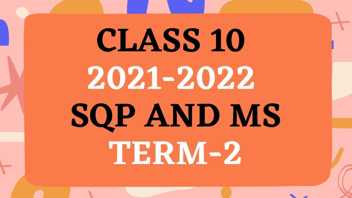 Sample Paper Class 10 English 2021 22 With Solutions Term 1