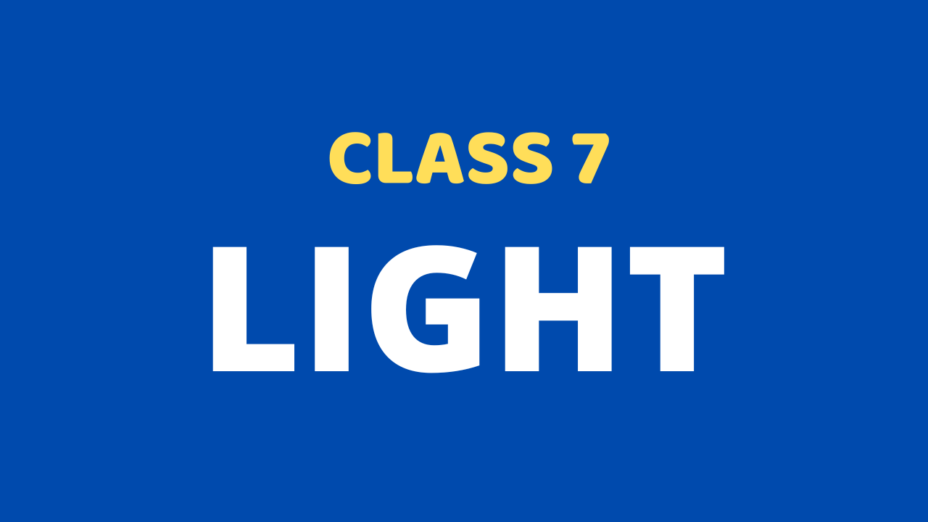 Light Class 7 Extra mcq