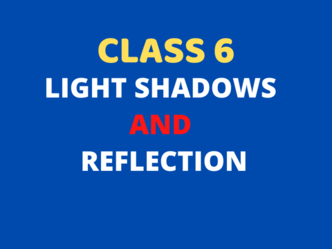 Light Shadows and Reflection Class 6 mcq