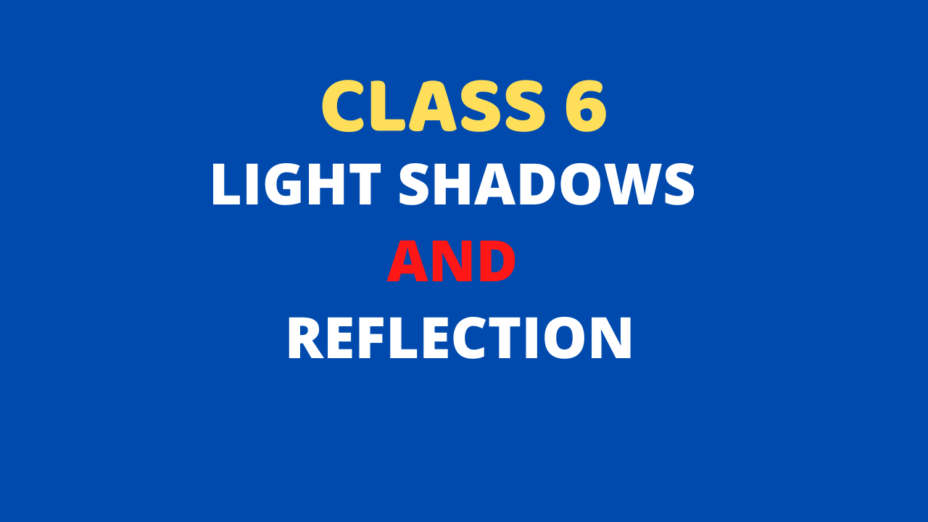 Light Shadows and Reflection Class 6 mcq