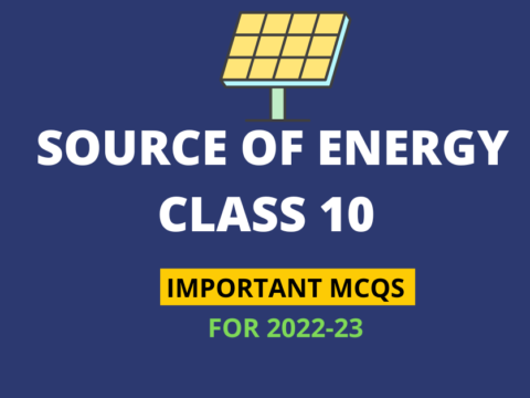 Source of Energy mcqs