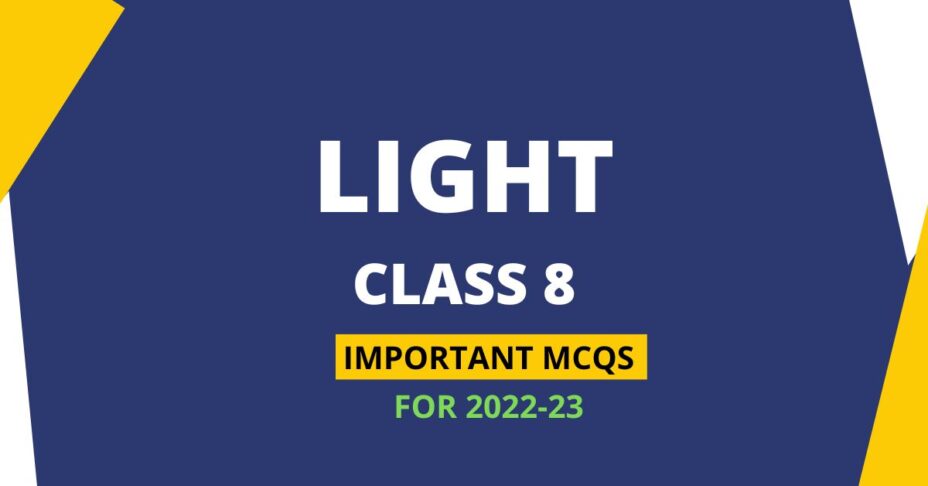 Class 8 ScienceMCQ Solutions for Chapter 16 - Light