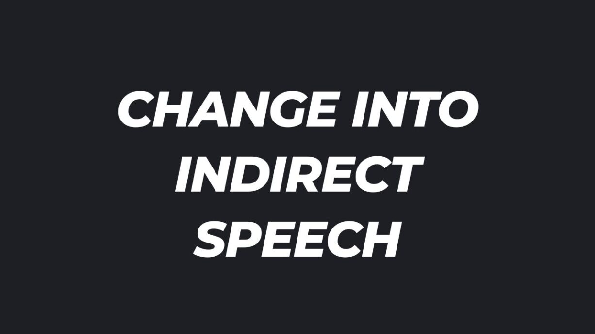 he said alas i am undone change into indirect speech