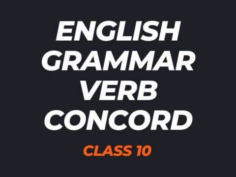 English Grammar Verb Concord Class 10 MCQs with answers