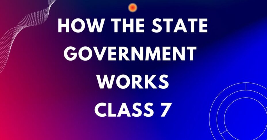 how the state government works class 7 mcq online test