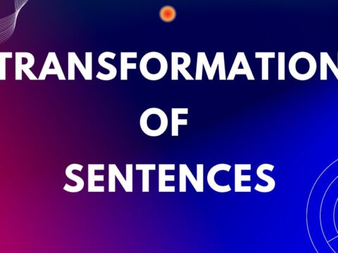 Transformation of Sentences Class 9 mcqs