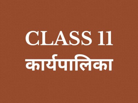 कार्यपालिका Class 11 chapter 4 mcqs