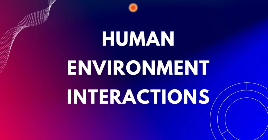 Human Environment Interactions class 7 SST MCQ