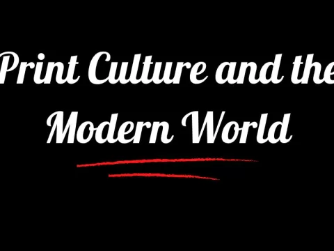 Print Culture and the Modern World class 10 SST MCQ