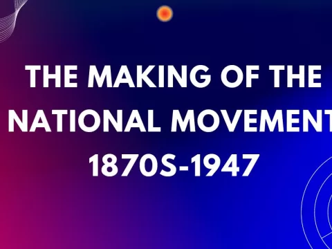 The Making of the National Movement 1870s-1947 class 8 SST MCQ