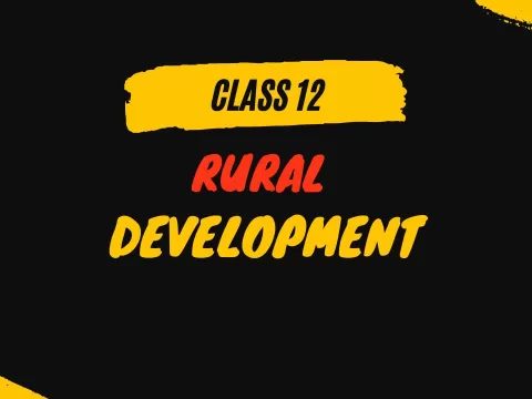 rural development class 12 mcq