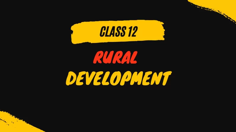 rural development class 12 mcq