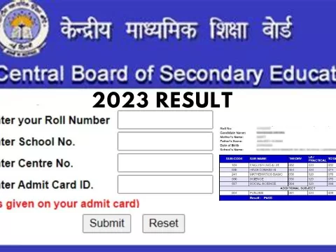 CBSE Class 10 Result 2023 download procedure