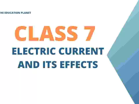 Electric Current and its Effects class 7