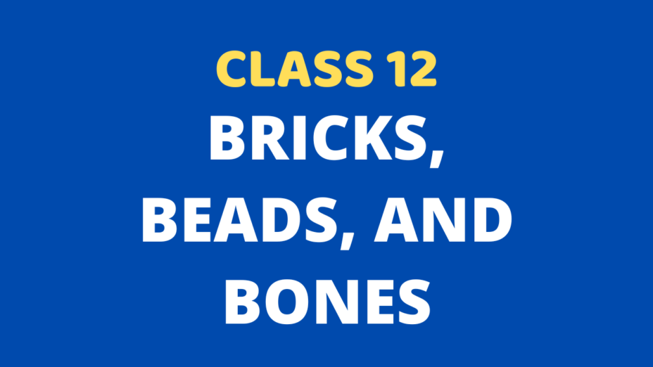 Bricks, Beads, and Bones Class 12 Extra mcq