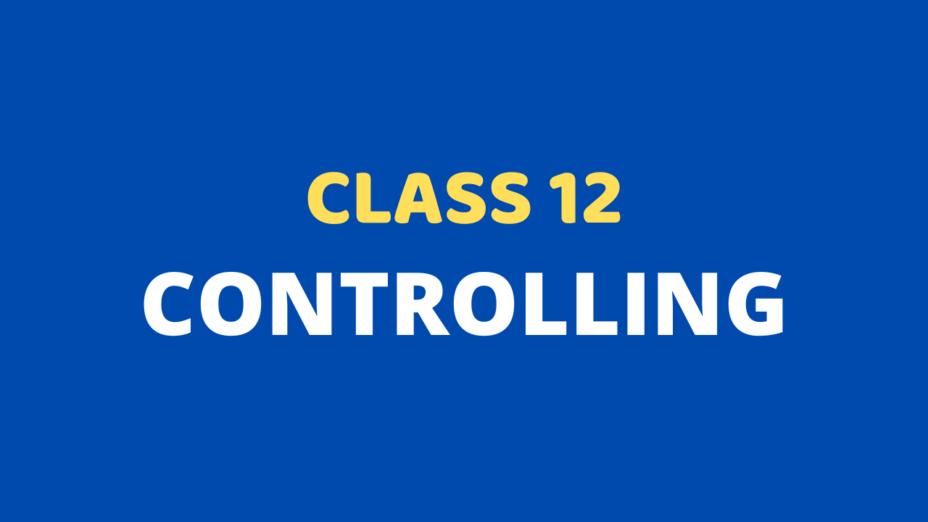 Controlling Class 12 Extra mcq