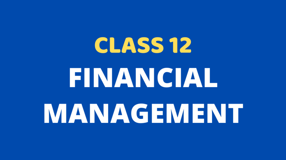 Financial Management Class 12 Extra mcq