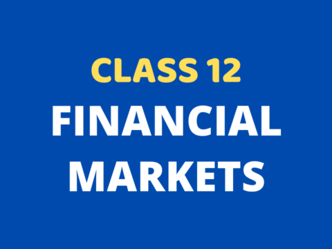 Financial Markets Class 12 Extra mcq