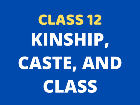 Kinship, Caste, and Class Class 12 Extra mcq