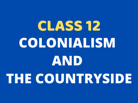 Colonialism and The Countryside Class 12 Extra mcq