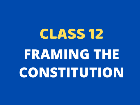 Framing The Constitution Class 12 Extra mcq