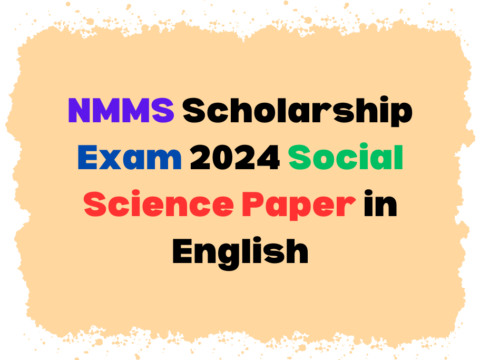 NMMS Scholarship Exam 2024 Social Science Paper in English