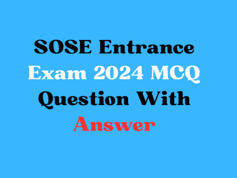 SOSE Entrance Exam 2024 Online Test