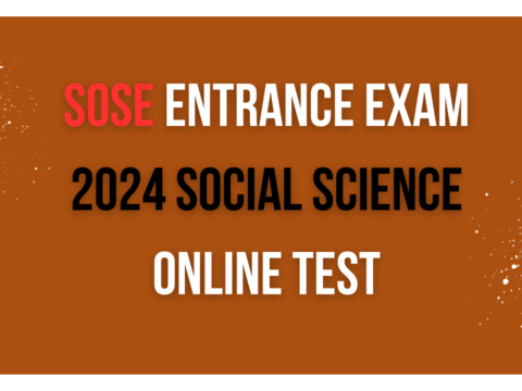 SOSE Entrance Exam 2024 Social Science Online Test