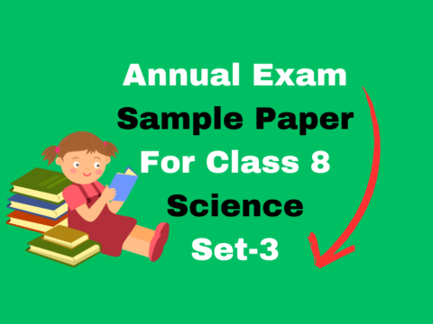 Annual Exam Sample Paper For Class 8 Science Set-3 Finally Out