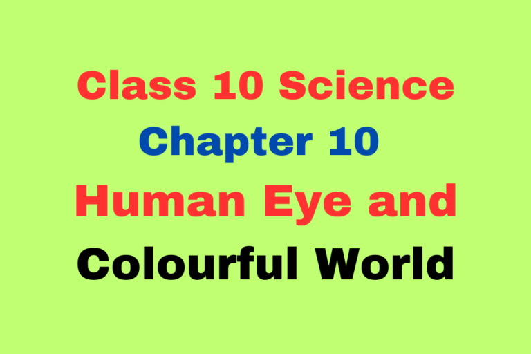 CBSE MCQ For Class 10 Human Eye and Colourful World - THE EDUCATION PLANET