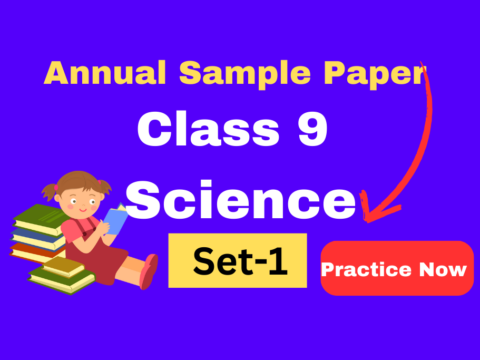 CBSE Sample Paper For Class 9 Science 2024 Set-1 English Medium - Practice Now