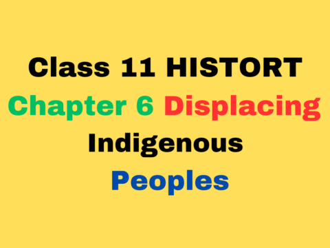 Class 11 Chapter 6 Displacing Indigenous Peoples MCQ