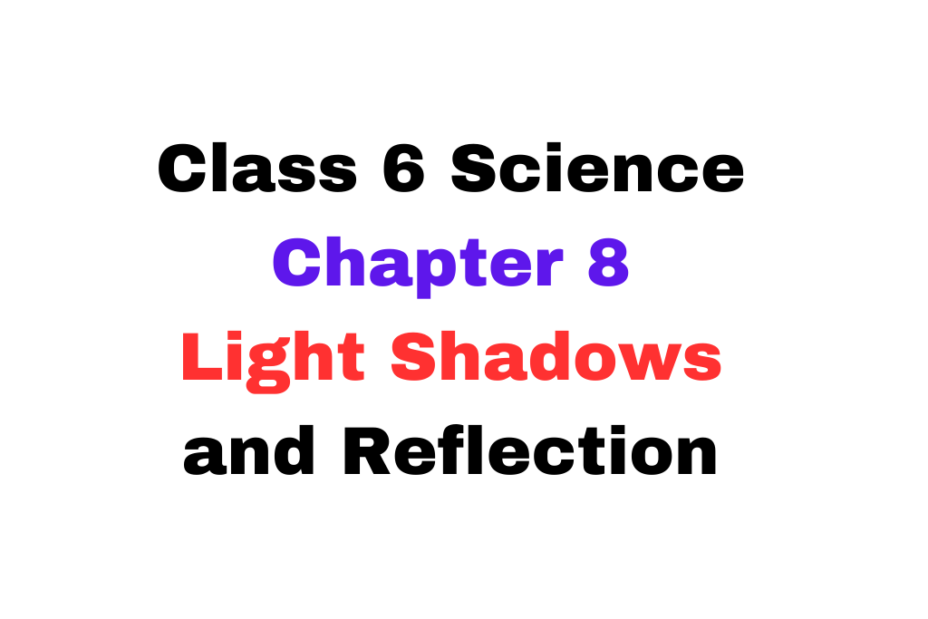 Class 6 Chapter 8 Light Shadows and Reflection MCQ