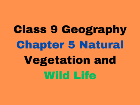 Class 9 Geography Chapter 5 Natural Vegetation and Wild Life